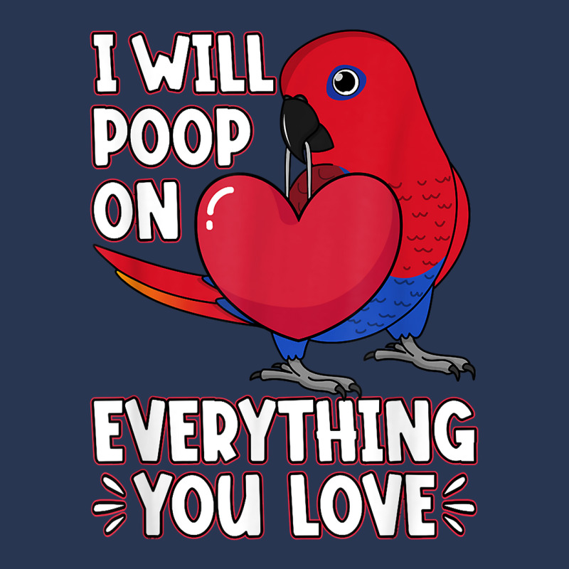 Poop On Everything You Love I Female Eclectus Parrot T Shirt Men Denim Jacket | Artistshot