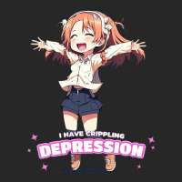 Uwu I Have Crippling Depression Cheering Girl Men's T-shirt Pajama Set | Artistshot