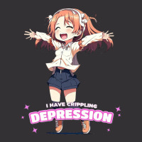 Uwu I Have Crippling Depression Cheering Girl Vintage Short | Artistshot