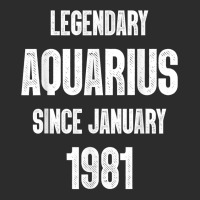 Zodiac Aquarius Birthday Legendary Since January 1981 T Shirt Exclusive T-shirt | Artistshot