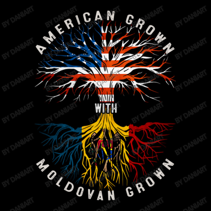 American Grown With Moldovan Roots Moldova Flag Usa Flag Maternity Scoop Neck T-shirt by DaniArt | Artistshot