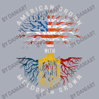 American Grown With Moldovan Roots Moldova Flag Usa Flag Tank Dress | Artistshot