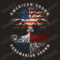 American Grown With Panamanian Roots Tree Panama Flag Usa Flag Tank Top | Artistshot