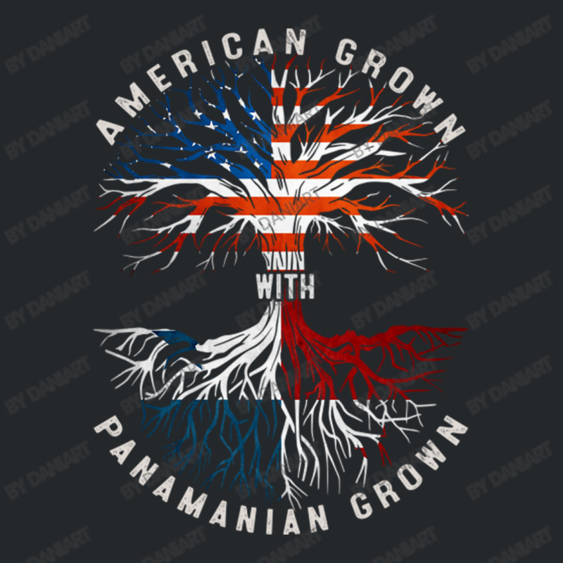 American Grown With Panamanian Roots Tree Panama Flag Usa Flag Crewneck Sweatshirt by DaniArt | Artistshot