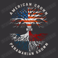 American Grown With Panamanian Roots Tree Panama Flag Usa Flag Vintage Hoodie And Short Set | Artistshot