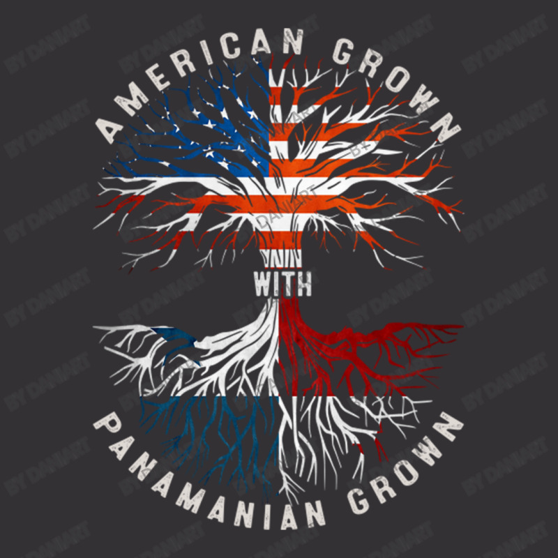 American Grown With Panamanian Roots Tree Panama Flag Usa Flag Vintage Hoodie And Short Set by DaniArt | Artistshot