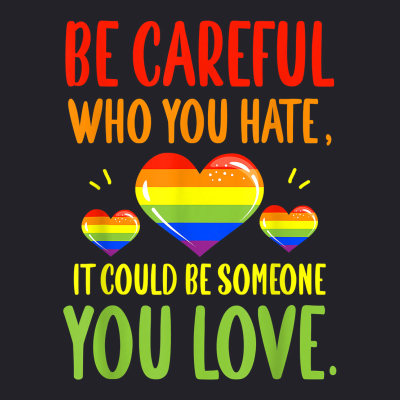 Be Careful Who You Hate Lgbt Pride Month T Shirt Unisex Sherpa-lined Denim Jacket | Artistshot