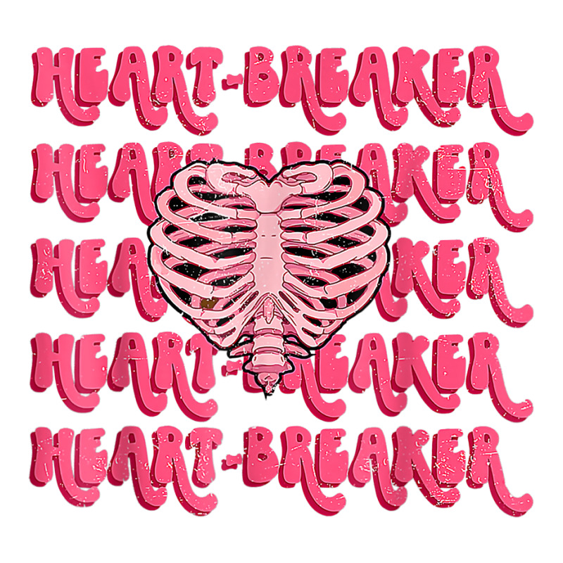 Heartbreaker Skeleton Heart Anti Retro Funny Valentines Day T Shirt V-neck Tee | Artistshot