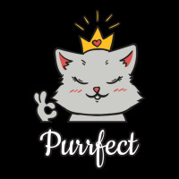 Perfect Cat Pun Fun Feline Animal Crown V-neck Tee | Artistshot