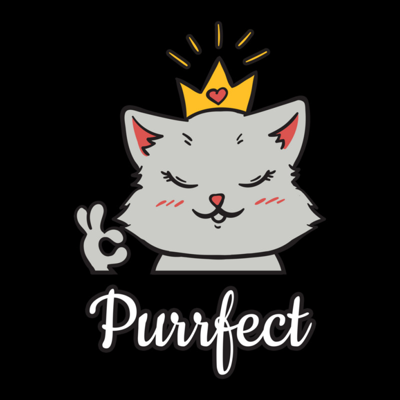 Perfect Cat Pun Fun Feline Animal Crown V-neck Tee | Artistshot