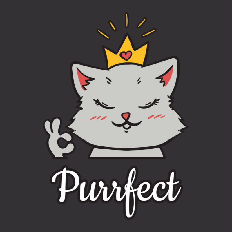 Perfect Cat Pun Fun Feline Animal Crown Vintage Short | Artistshot