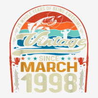 March 1998 Vintage 25th Birthday 25 Year Old Fishing Lovers T Shirt Graphic T-shirt | Artistshot