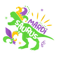 Mardi Saurus T Rex Dinosaur Mardi Gras T Shirt Crewneck Sweatshirt | Artistshot