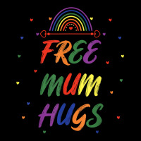 Transgender Lgbt Gay Bisexual Rainbow I Free Mum Hugs T Shirt Men's 3/4 Sleeve Pajama Set | Artistshot