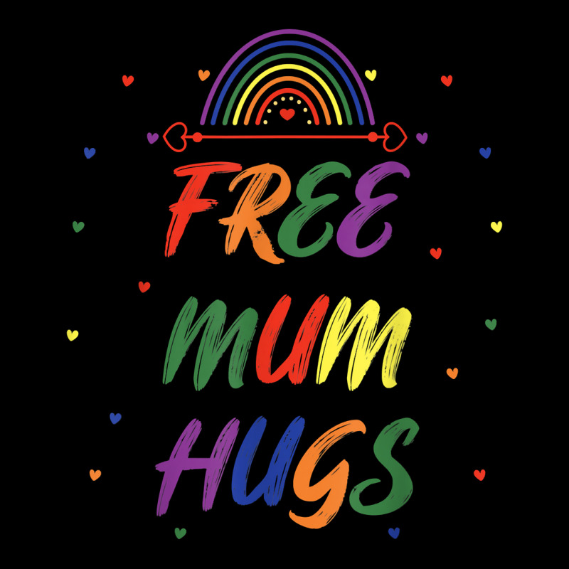 Transgender Lgbt Gay Bisexual Rainbow I Free Mum Hugs T Shirt Men's 3/4 Sleeve Pajama Set | Artistshot