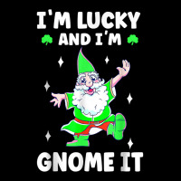 Womens I'm Lucky And I Gnomme It Happy St Patricks Day Gnome T Shirt Lightweight Hoodie | Artistshot