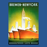 Bremen New York Line. Vintage Cruise Canvas Print T-shirt | Artistshot