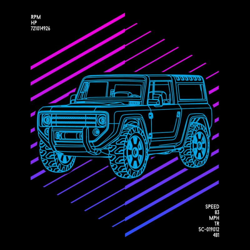 Bronco 4x4 Suv Blueprint Zipper Hoodie by olsettorbasl | Artistshot