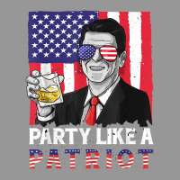 Party Like A Patriot Reagan Ronald 4th Of July American Flag T Shirt Women's V-neck T-shirt | Artistshot