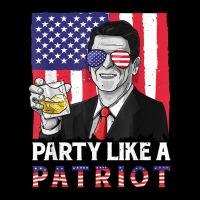 Party Like A Patriot Reagan Ronald 4th Of July American Flag T Shirt Maternity Scoop Neck T-shirt | Artistshot