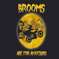 Brooms Are For Amateurs   Halloween Biker Unisex Sherpa-lined Denim Jacket | Artistshot