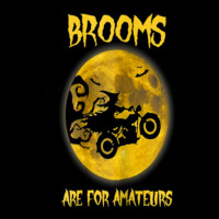 Brooms Are For Amateurs   Halloween Biker Men's 3/4 Sleeve Pajama Set | Artistshot