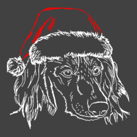 Dachshund Long Hair T  Shirt Long Haired Dachshund Dog With Santa Hat Vintage T-shirt | Artistshot