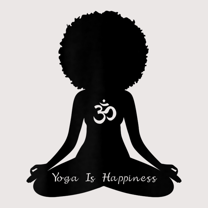 Womens Yoga Is Happiness Black Heritage Meditation Om Yoga T Shirt Pocket T-shirt | Artistshot