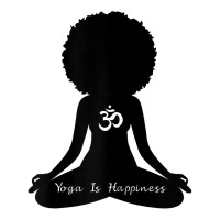 Womens Yoga Is Happiness Black Heritage Meditation Om Yoga T Shirt Crewneck Sweatshirt | Artistshot