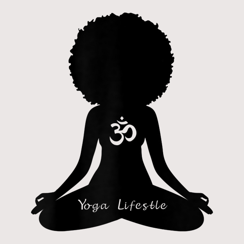 Womens Yoga Lifestle Black Heritage Meditation Om Yoga T Shirt Pocket T-shirt | Artistshot