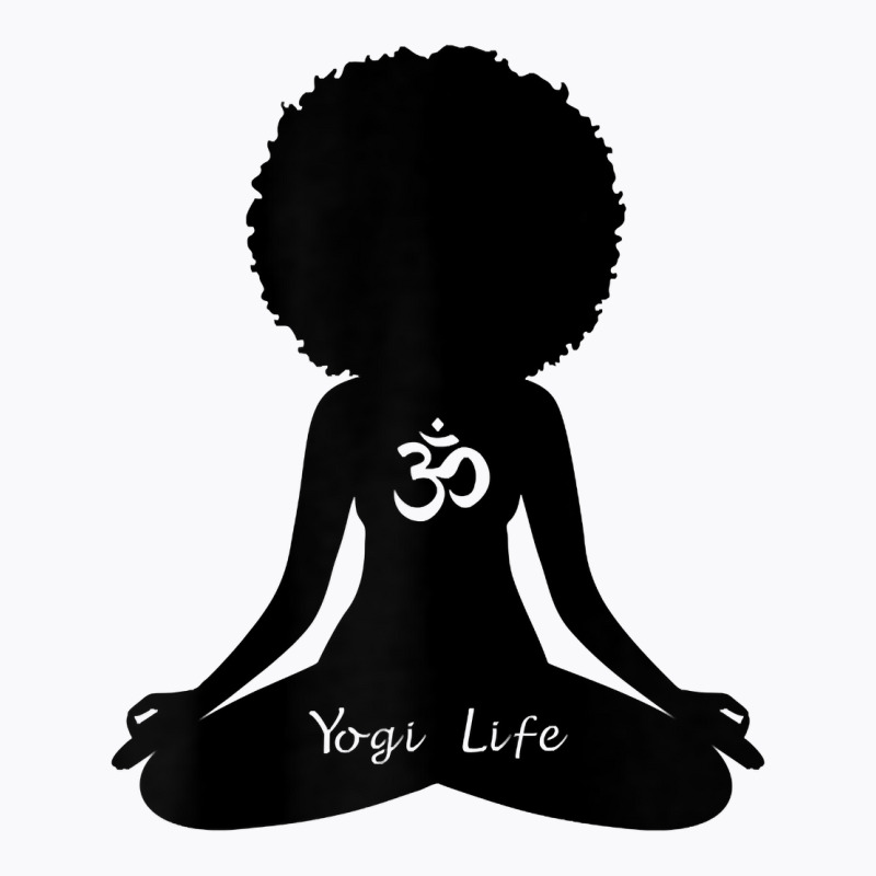 Womens Yogi Life Black Heritage Meditation Om Yoga T Shirt T-shirt | Artistshot