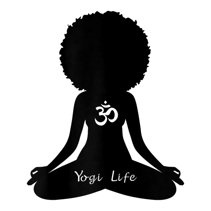 Womens Yogi Life Black Heritage Meditation Om Yoga T Shirt Men's 3/4 Sleeve Pajama Set | Artistshot