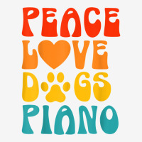 Peace Love Dogs Piano Musician Musical Instrument Pianist T Shirt Adjustable Cap | Artistshot