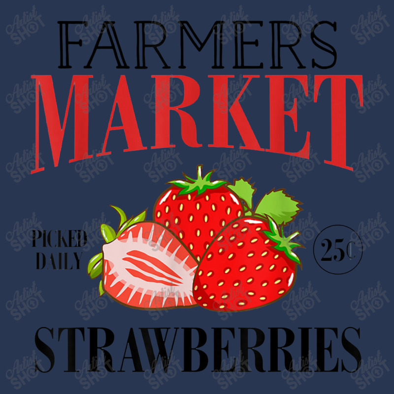 Farmers Market Pick Daily Strawberry Men Denim Jacket | Artistshot