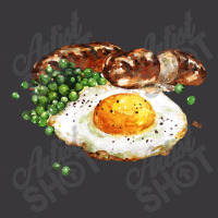 Sausage Peas And Egg ,breakfast Of Sausage, Peas And Fried Egg Ladies Curvy T-shirt | Artistshot