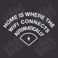 Home Is Where The Wifi Connects Automatically Vintage Short | Artistshot