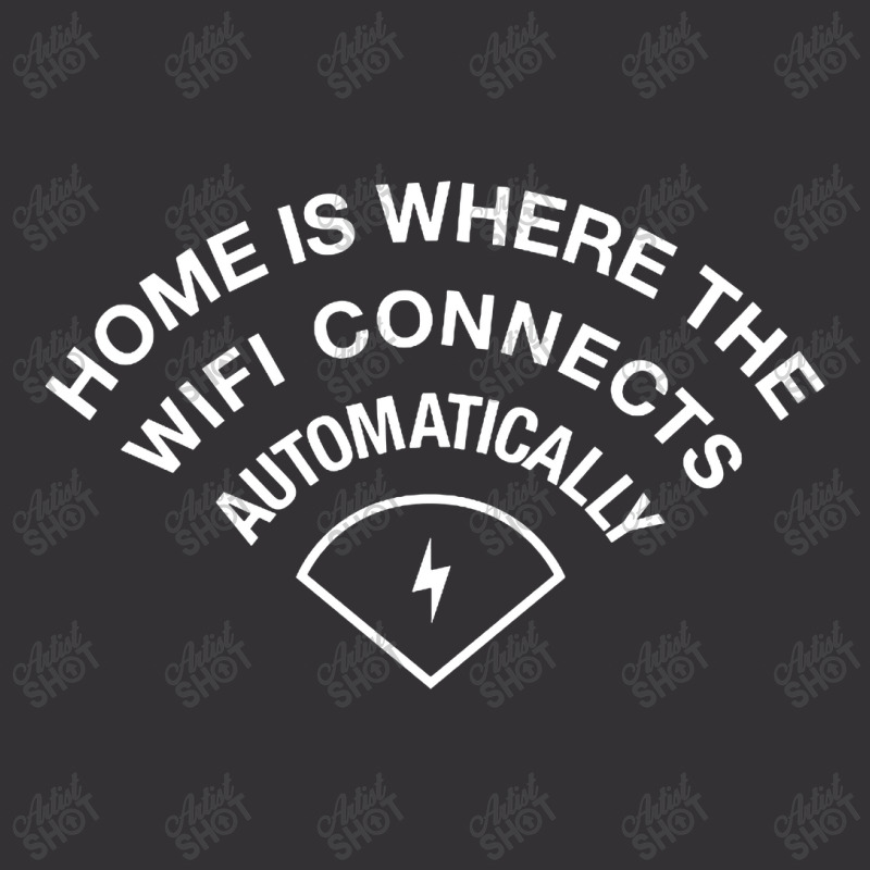 Home Is Where The Wifi Connects Automatically Vintage Short | Artistshot