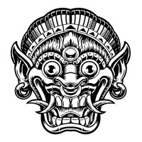 Balinese Barong V-neck Tee | Artistshot