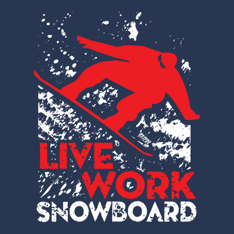 Snowboard Live Work Men Denim Jacket by uzataitusz | Artistshot