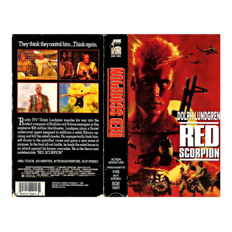 Red Scorpion Vhs 3/4 Sleeve Shirt by sinayxhuljaa | Artistshot