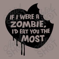 If I Were A Zombie Vintage T-shirt | Artistshot