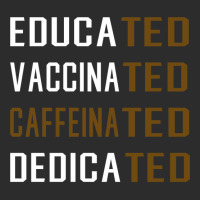 Educated Vaccinated Caffeinated Dedicated Funny Cropped Hoodie | Artistshot