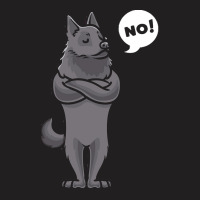 Schipperke T  Shirt Stubborn Schipperke Dog Funny T  Shirt T-shirt | Artistshot