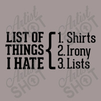 List Of Things I Hate Vintage Short | Artistshot