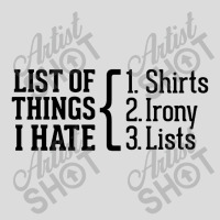 List Of Things I Hate Men's Polo Shirt | Artistshot