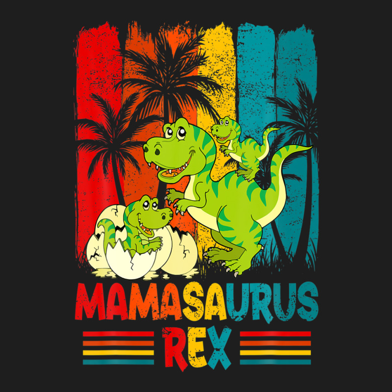 T-rex Dinosaur Mamasaurus Pajama Dino Twin Mom Classic T-shirt | Artistshot