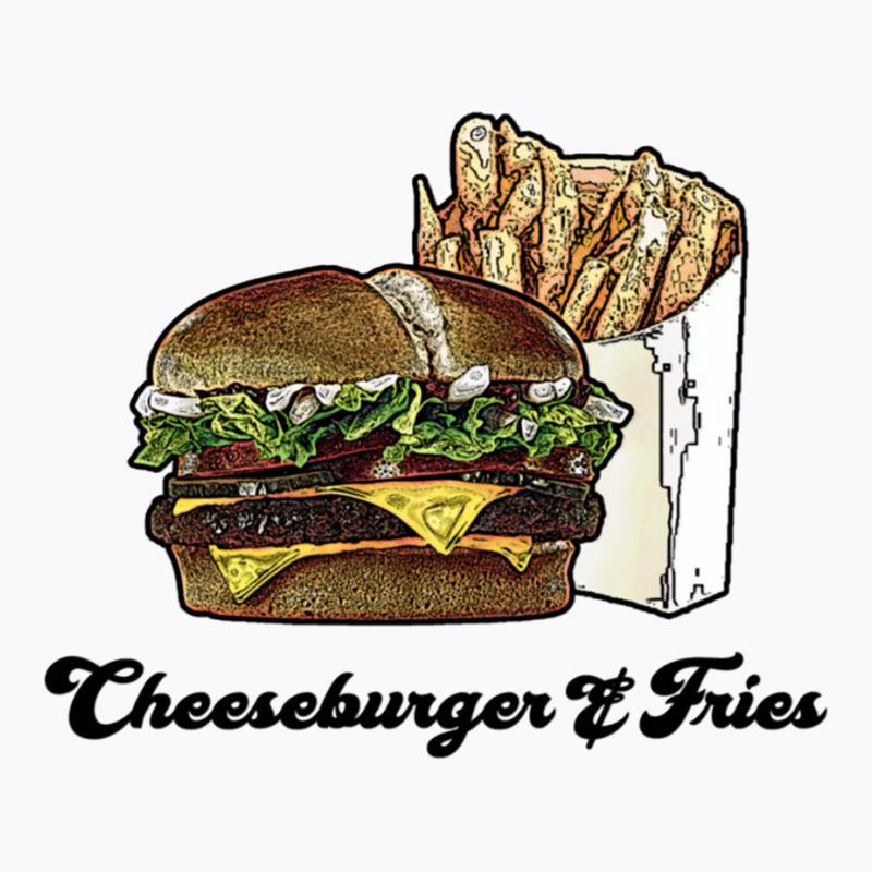 Cheeseburger & Fries T-Shirt by ljusikryanzp | Artistshot