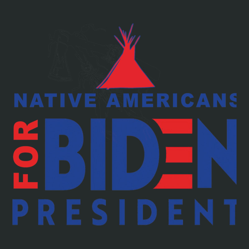 Native Americans For Biden President Women's Triblend Scoop T-shirt by quilaosakounq | Artistshot