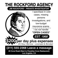 Jim Rockford Newspaper Ad V-neck Tee | Artistshot