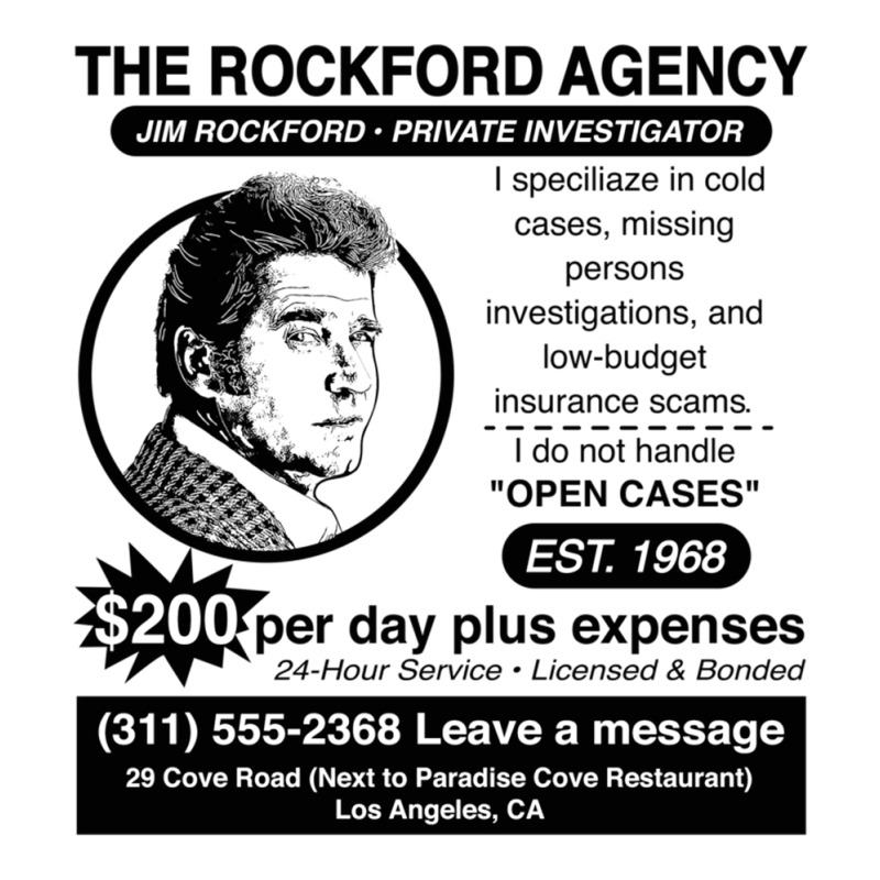 Jim Rockford Newspaper Ad V-Neck Tee by kebabbmkhabar | Artistshot